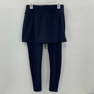 Tommy Bahama Everyday Active Skort Leggings Womens Medium Navy Blue Golf Tennis